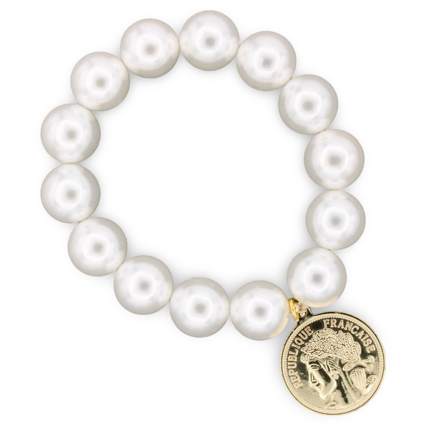 Party Pearls Coin Bracelet