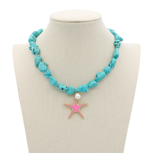 Turquoise Bay Necklace, 16"