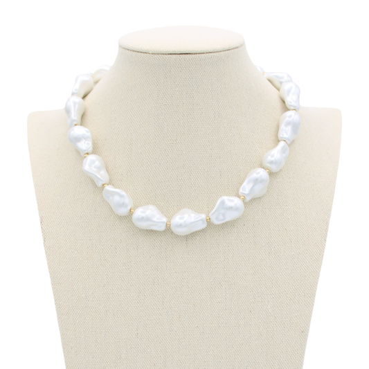Baroque Pearl Necklace, 16"
