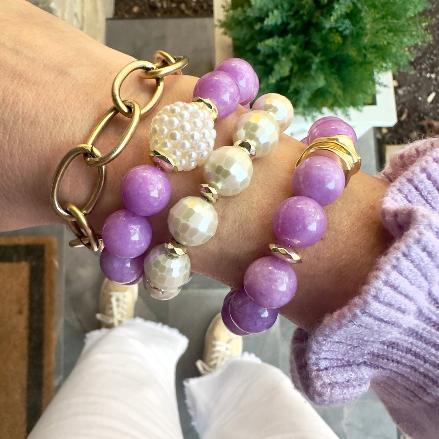 Happy Lavender Bracelet