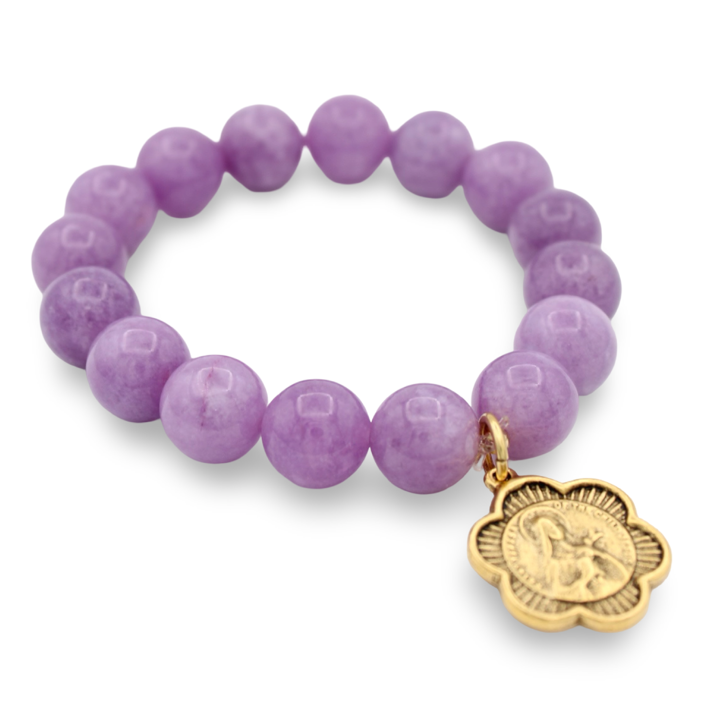 St. Theresa Lavender Bracelet