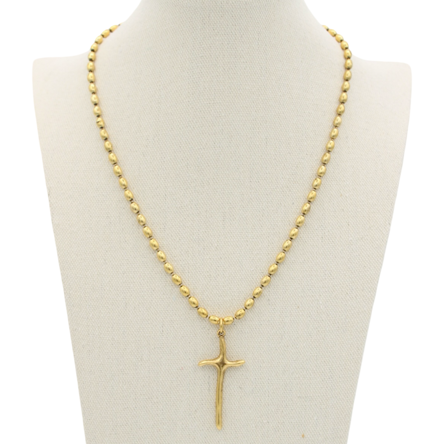 Everyday Cross Necklace, 19 1/2"
