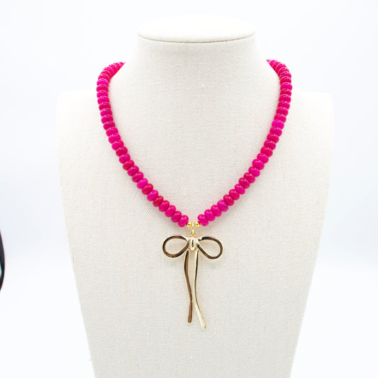 Charlotte Necklace • Magenta