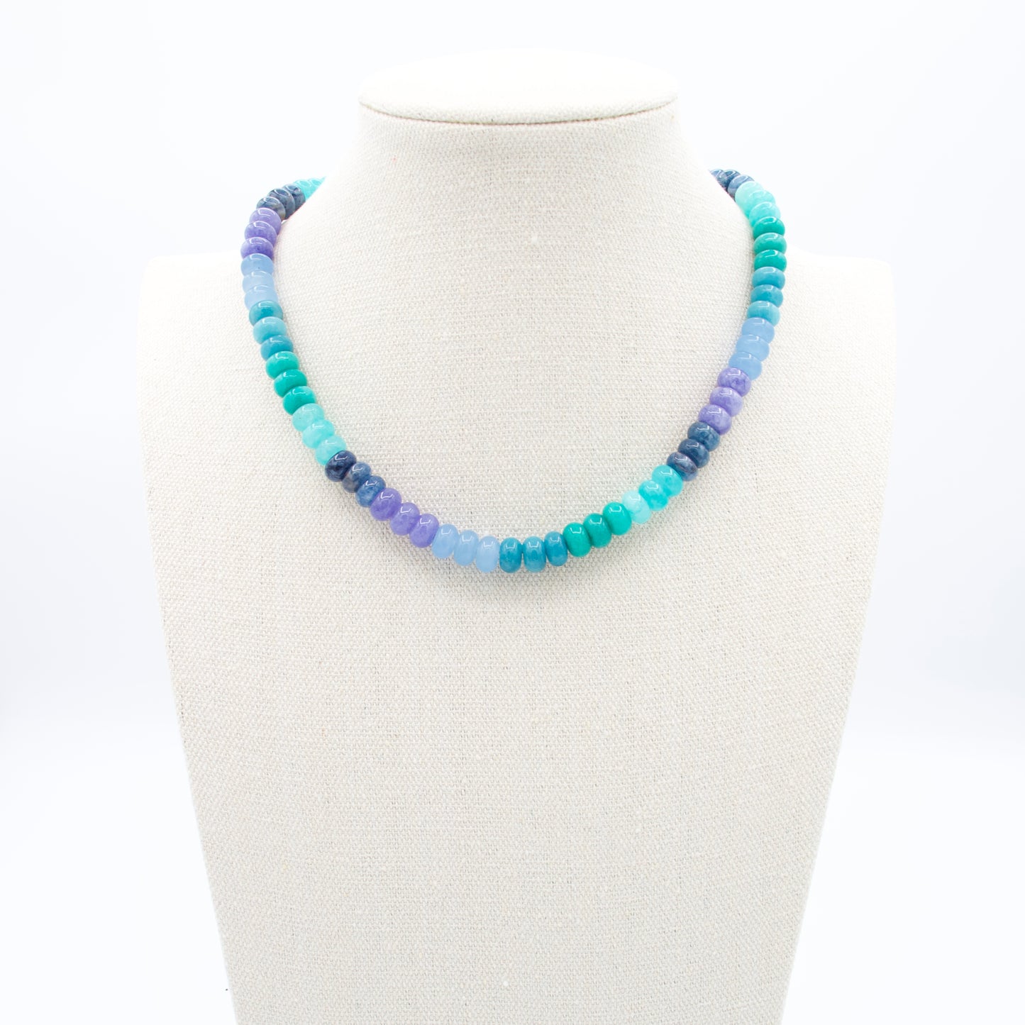 Ocean Multi Beaded Necklace, 16”