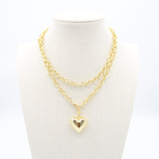 Puffy Heart Necklace