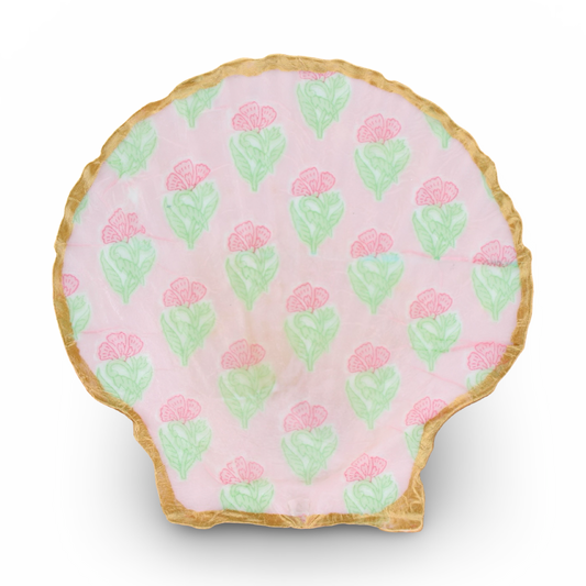 Pink Block Print Shell