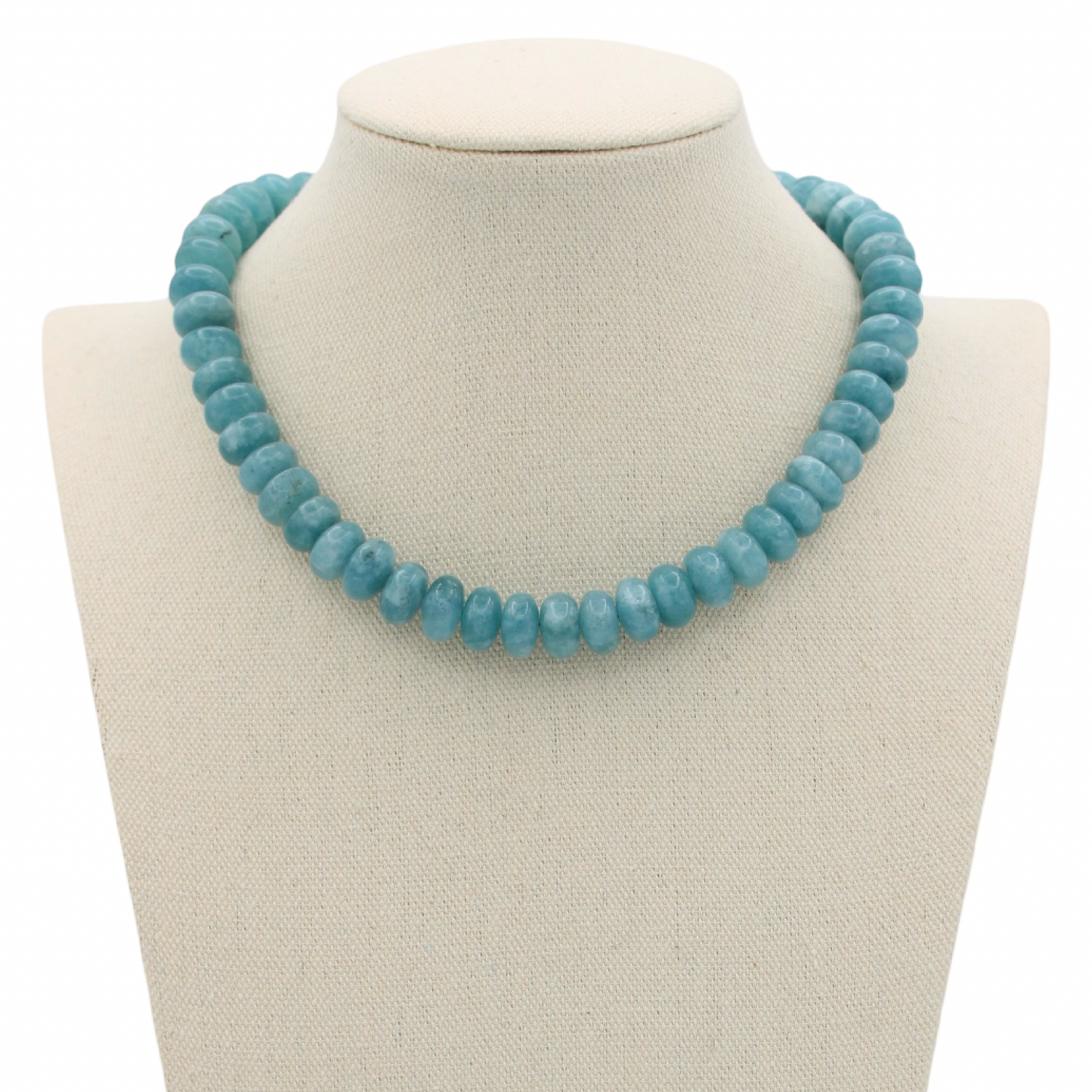 Blue Quartz Necklace, 16"