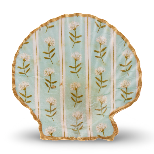 Sage Floral Shell