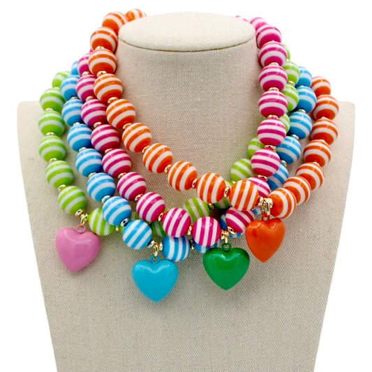 Cabana Stripe Necklace - 4 Colors