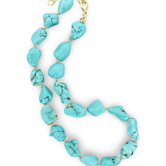 Turquoise Coast Necklace, 16”
