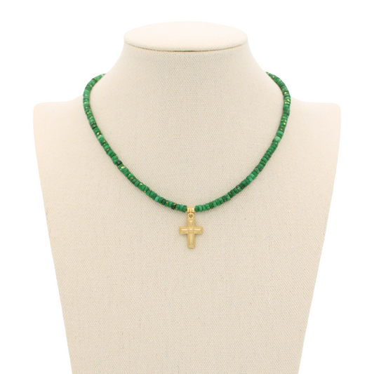 Evergreen Faith Necklace, 15"