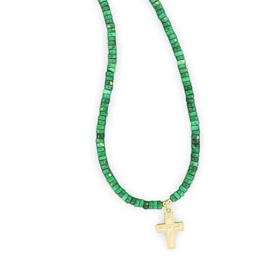 Evergreen Faith Necklace, 15"