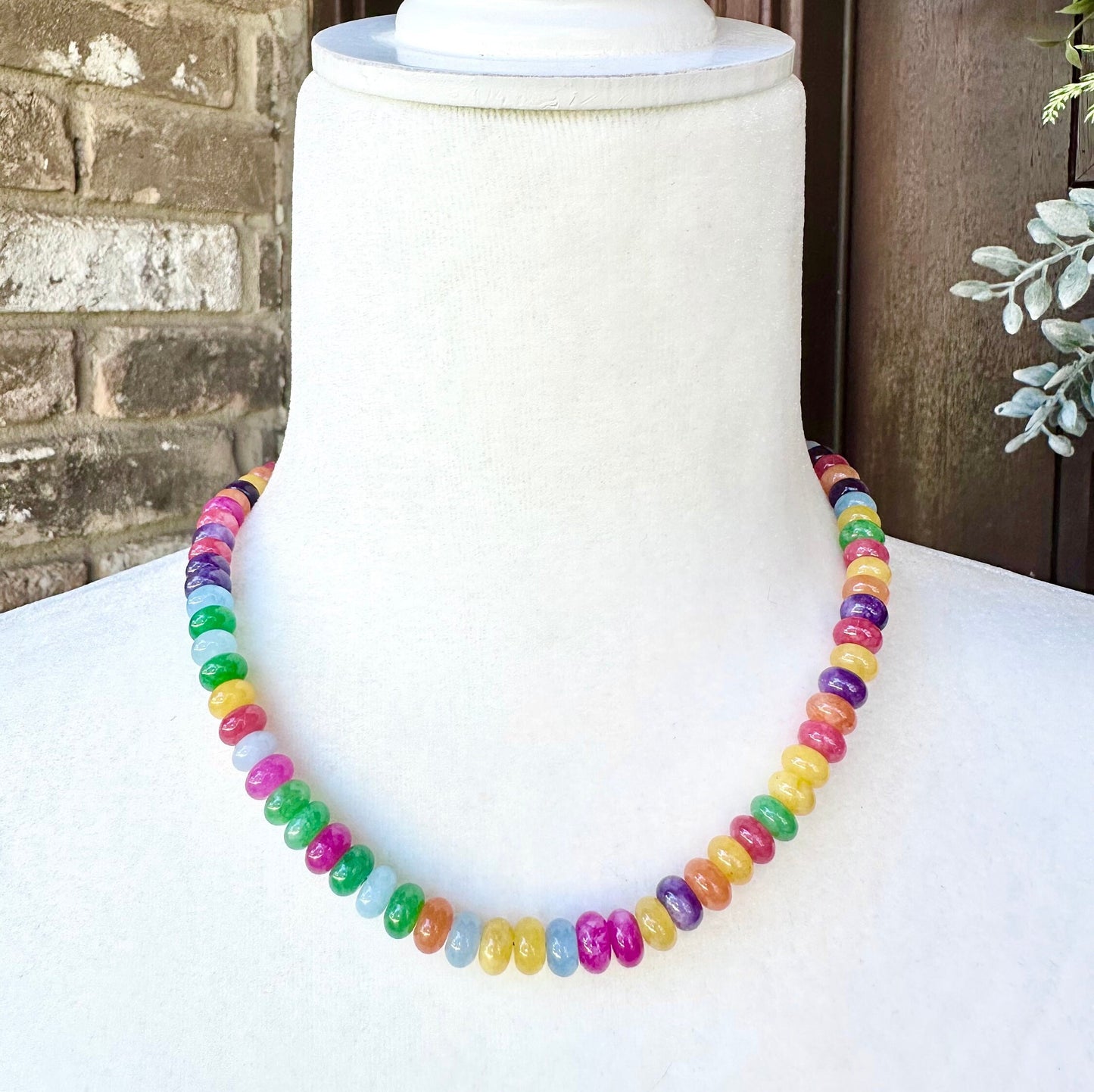 Capri Beaded Necklace, 16"