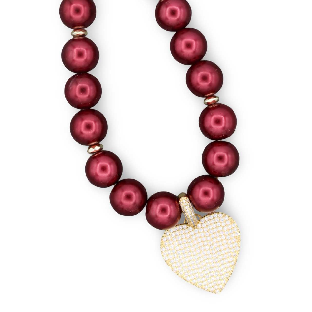 Cheers to Love Necklace, Cranberry Cosmo