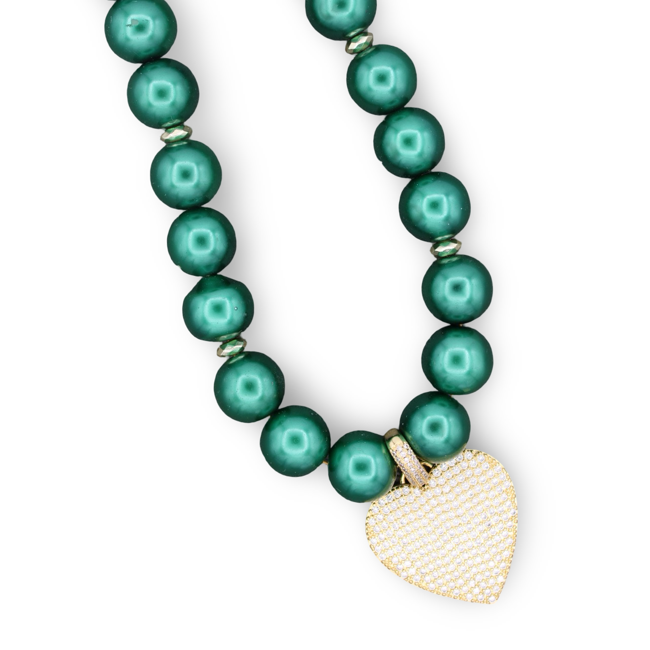 Cheers to Love Necklace, Emerald Fizz